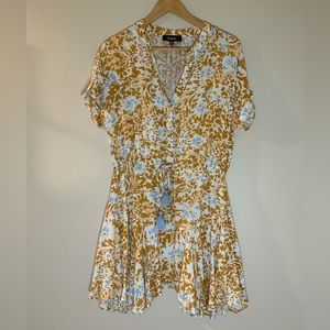 Aakaa short sleeve shirt dress with tassels